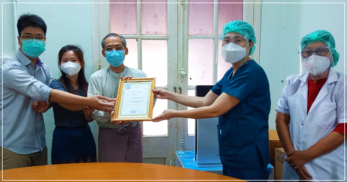 Yangon General Hospital Donation for Covid-19